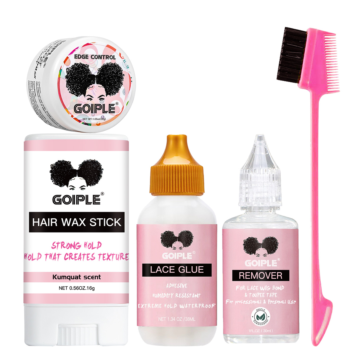 Hair Removal Cream - GOIPLE Glatter Haarwachs-Stift, Babyhaar-Styling-Kontrollgel, Perückenkleber &