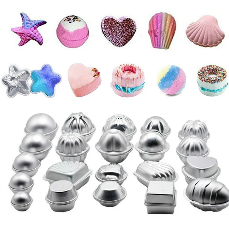 Bath Bomb Mold - 1 Paar Badebombe-Formen, Salzkugelform aus Aluminiumlegierung