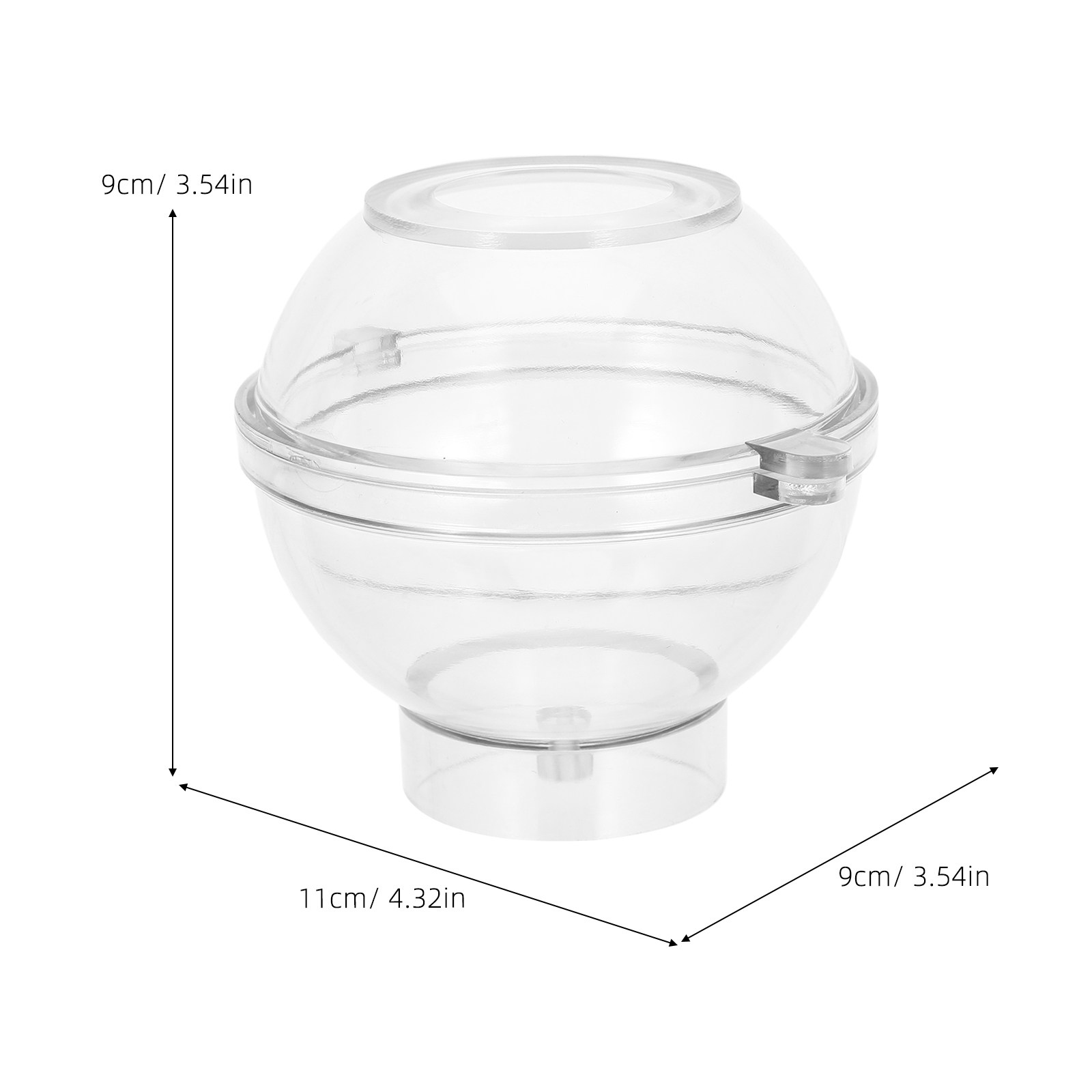 Acryl-Kugelform 8 cm, transpar – Bath Bomb Mold Bewertung und Preis