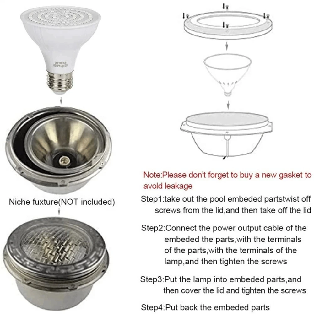LED Schwimmbad Licht E27 E26 B – Xy Spa & Wellness George Town Bewertung und Preis