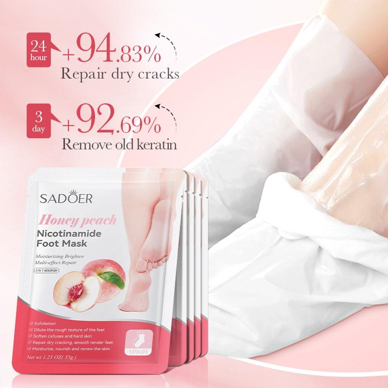 1 Paar SADOER Früchte-Fußmaske – Spa & Wellness Dr Roy Sothers Bewertung und Preis