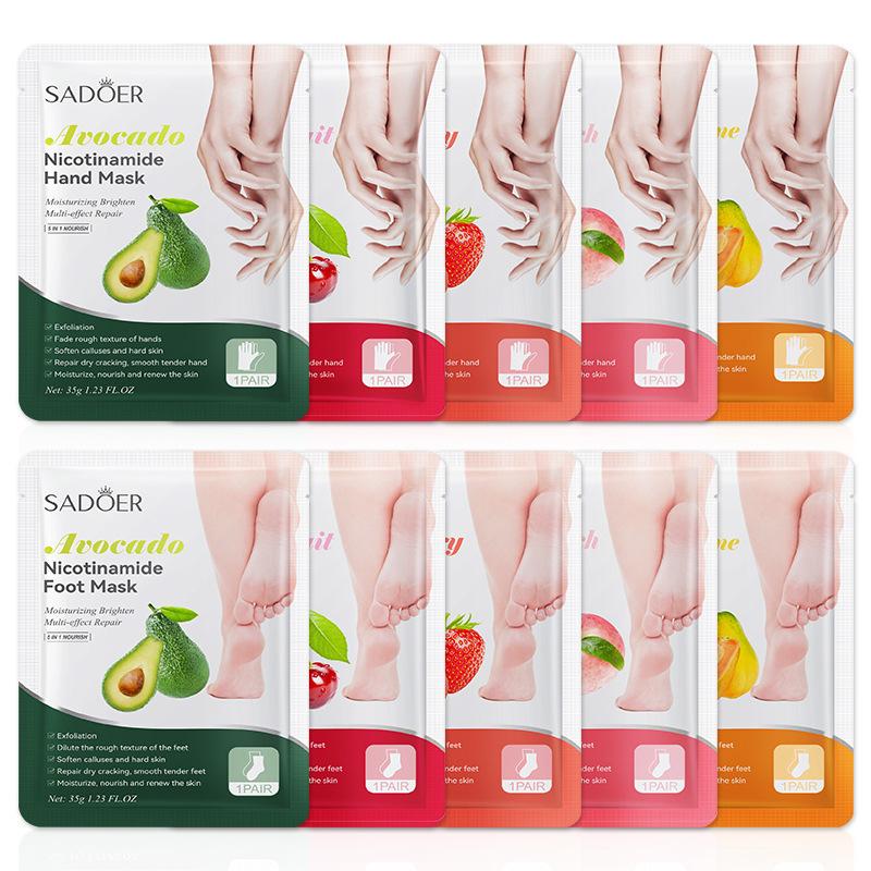 1 Paar SADOER Früchte-Fußmaske – Spa & Wellness Dr Roy Sothers Bewertung und Preis