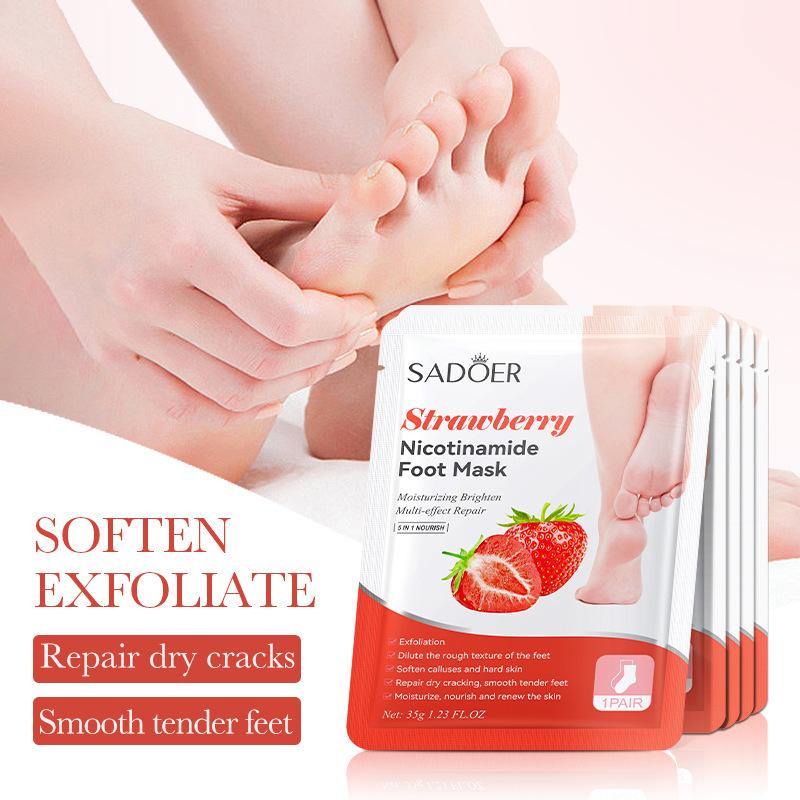 1 Paar SADOER Früchte-Fußmaske – Spa & Wellness Dr Roy Sothers Bewertung und Preis