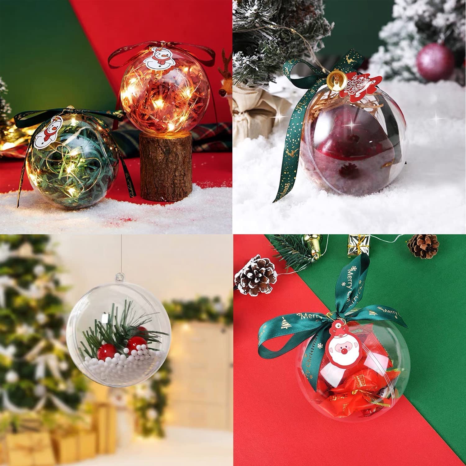 Klar Kunststoff Ornamente Kuge – Bath Bomb Mold Bewertung und Preis